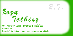 roza telbisz business card